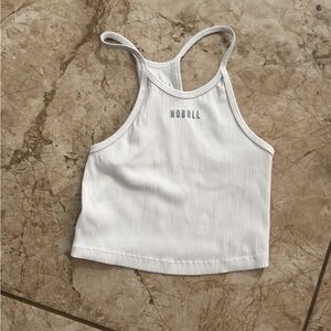 NOBULL Women's Classic White Racerback Tank Top